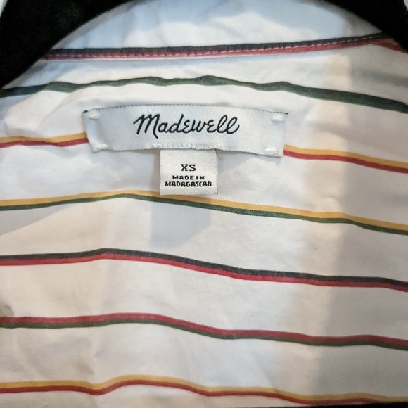 Madewell Central Shirt Sadie Stripe XS - Picture 2 of 3